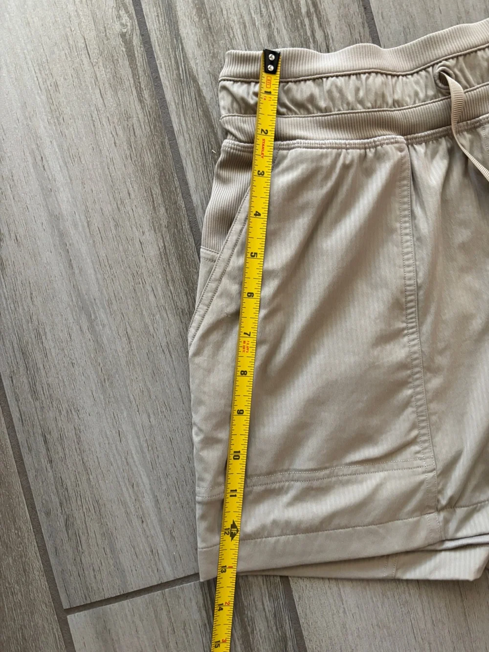 lululemon athletica Beige Drawstring Athletic Shorts